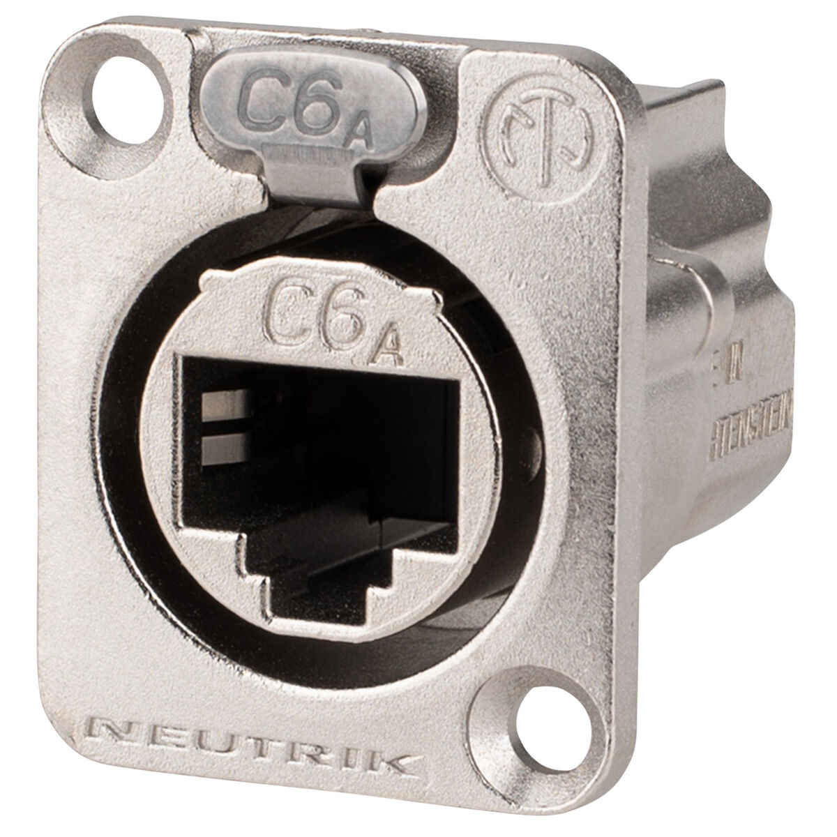 Douille Neutrik NE8FDX-P6 CAT6A Blindée Nickelée - Connecteur RJ45 Pro
